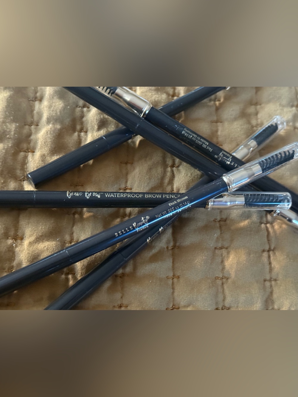 Belle Beauty Brave Brow Waterproof Brow Pencil Dark Brown New